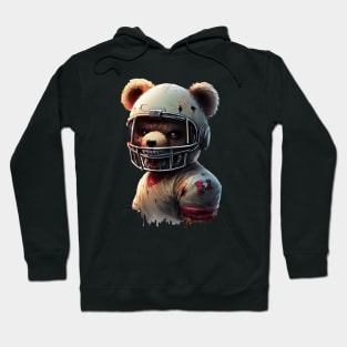 Spooky teddy bear football player Hoodie